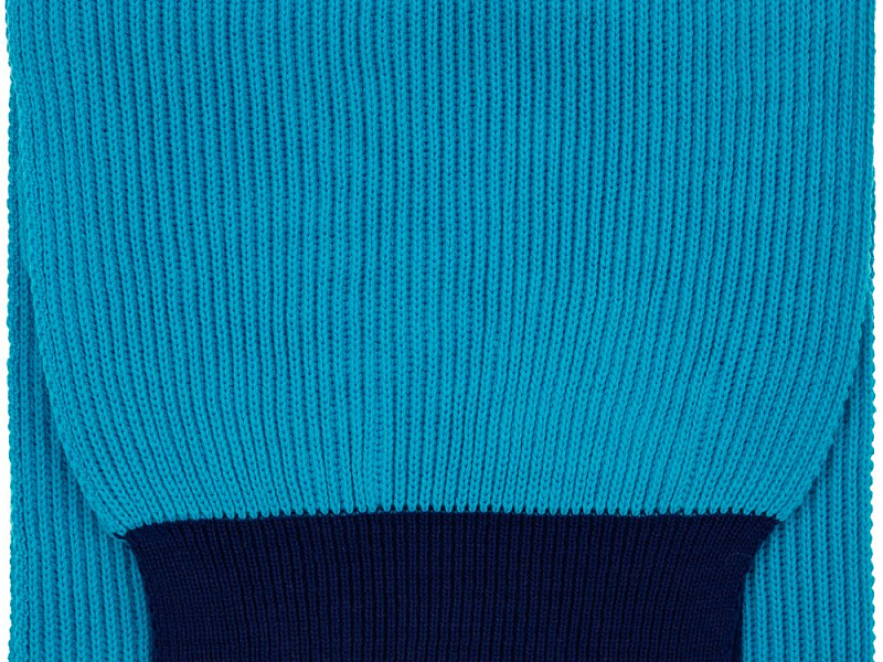 Шарф Snappy, бирюзовый с синим