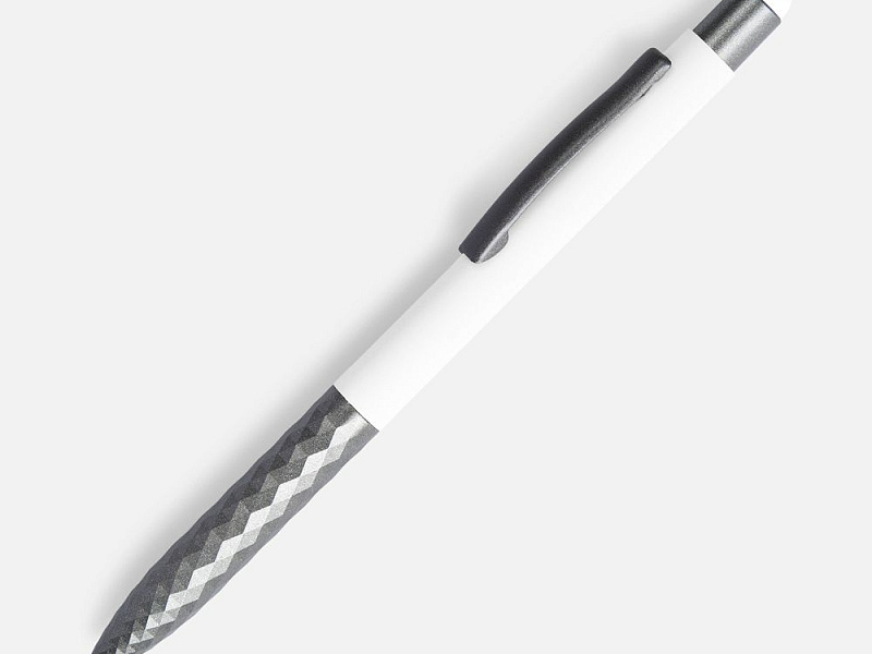 Ручка шариковая Digit Soft Touch со стилусом, белая