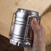 Кемпинговый фонарь Lindau, серебристый