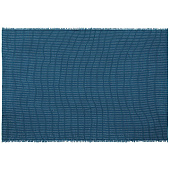 Плед Fringy, синий с голубым