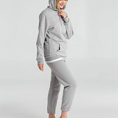 Толстовка с капюшоном унисекс Hoodie, серый меланж