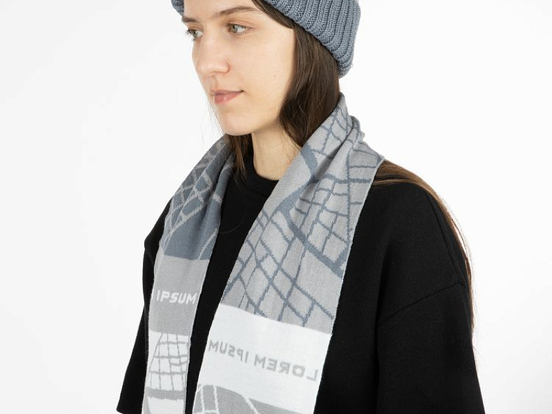 Шарф на заказ Tricksy Light, S, полушерсть