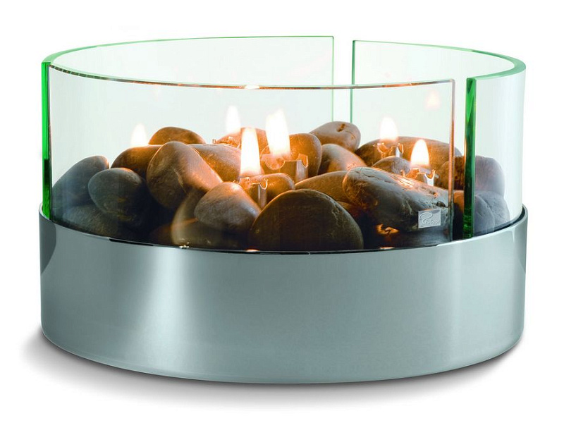 Настольный камин Magnifique с базальтовыми камнями, ver.2