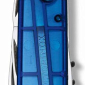 Офицерский нож Climber 91, прозрачный синий