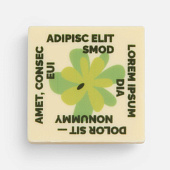 Печенье Dream White в белом шоколаде, квадрат