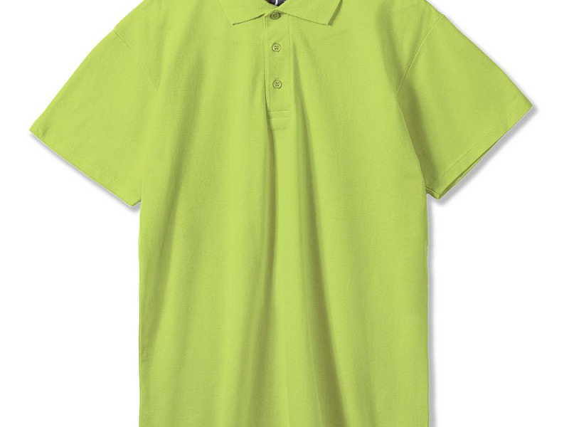 Рубашка поло мужская Summer 170, зеленое яблоко