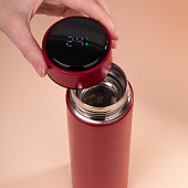Смарт-бутылка с заменяемой батарейкой Long Therm, красная