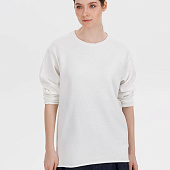 Лонгслив унисекс Siluetti Fuori, молочно-белый