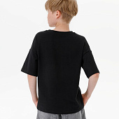 Футболка детская оверсайз Teezer, черная