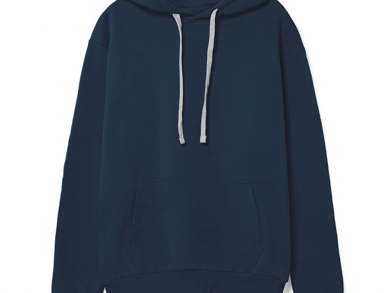 Толстовка с капюшоном Unit Kirenga Heavy, темно-синяя