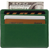 Чехол для карточек Devon, темно-зеленый
