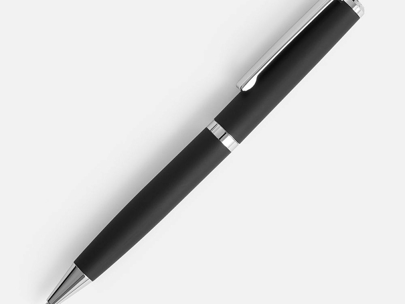 Ручка шариковая Inkish Chrome в футляре, черная