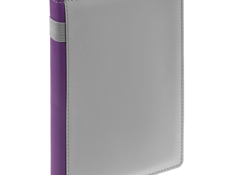 Ежедневник Spain Shall на заказ, недатированный, серый с фиолетовым