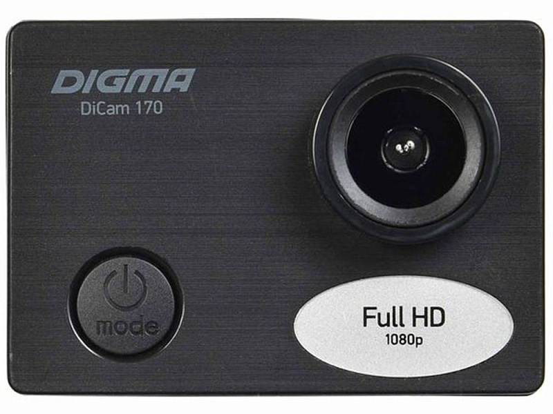 Экшн-камера Digma DiCam 170, черная