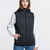 Жилет с капюшоном унисекс Gotland, черный