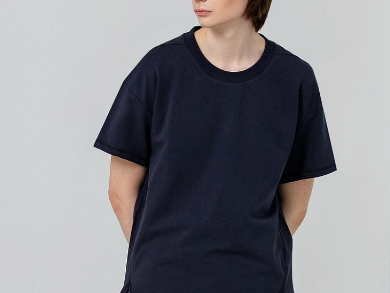 Футболка унисекс Kosmos 1.0, темно-синяя