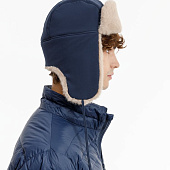 Шапка-ушанка Wasa, темно-синяя