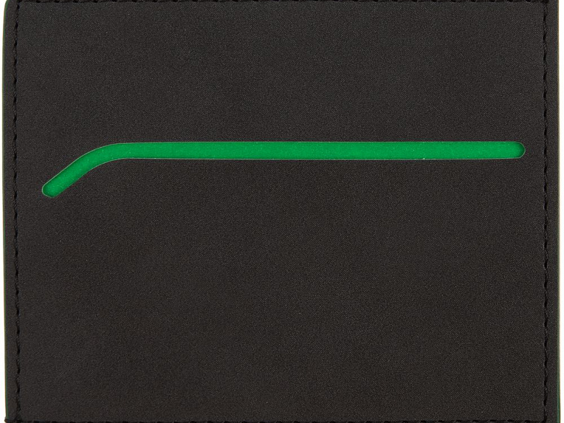 Картхолдер Multimo, черный с зеленым