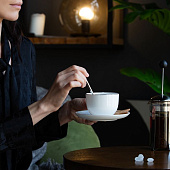 Набор на 2 персоны Select, белый с золотистой отводкой