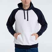 Толстовка унисекс Seattle, белая с темно-синим