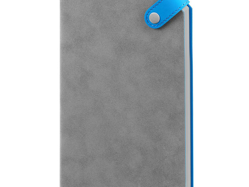 Ежедневник Corner, недатированный, серый с голубым