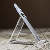 Ручка шариковая Construction, мультиинструмент, серебристая