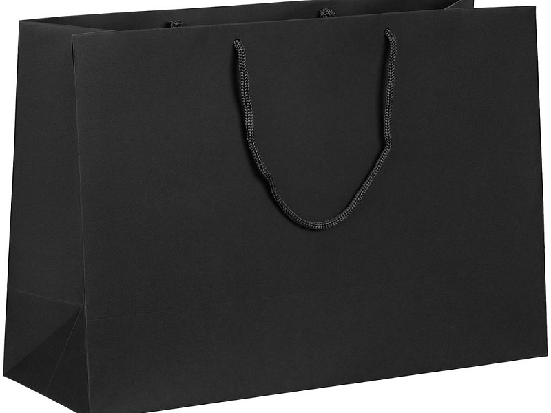 Пакет бумажный Ample Plus M, черный