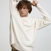 Джемпер оверсайз унисекс Stated в сумке, белый (молочный)