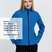 Куртка софтшелл женская Race Women ярко-синяя (royal)