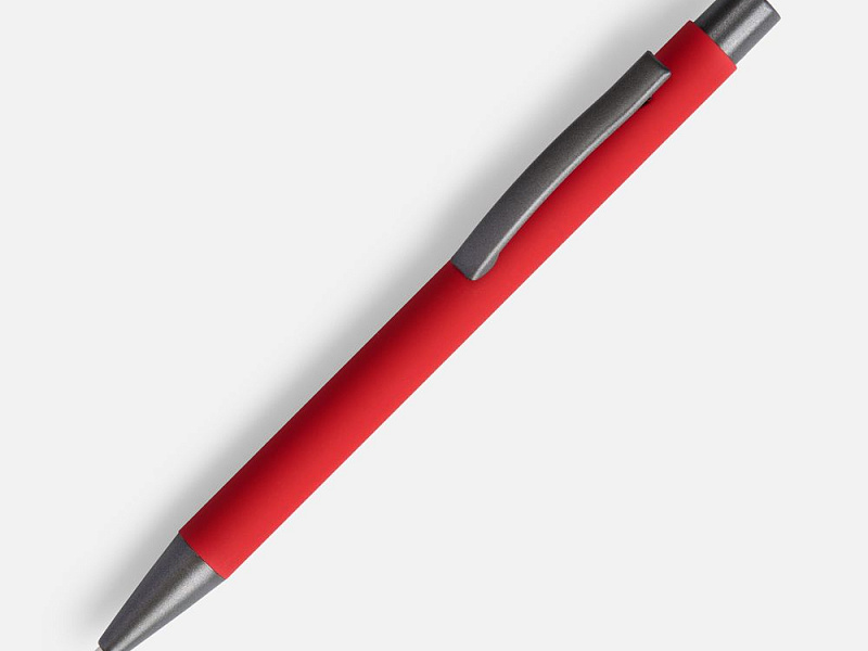 Ручка шариковая Atento Soft Touch, красная