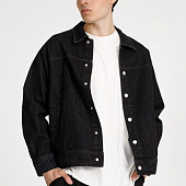 Куртка джинсовая O1, черная