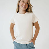 Футболка детская T-Bolka Kids, молочно-белая