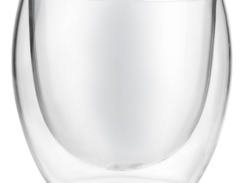 Стакан с двойными стенками Glass Bubble, бесцветный