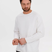 Лонгслив унисекс Siluetti Fuori, молочно-белый