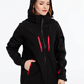 Куртка-трансформер женская Matrix, черная с красным