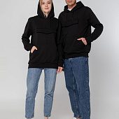 Худи унисекс с карманом на груди Chest Pocket, черное