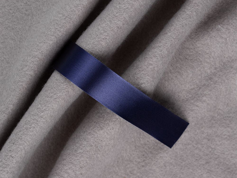 Лента сатиновая Satin 20 S, темно-синяя, 10 см