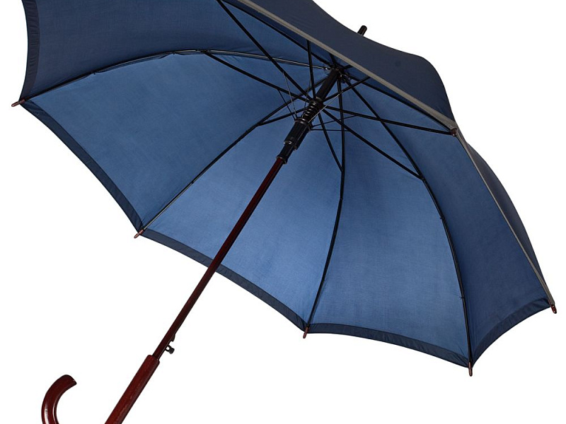 Зонт-трость светоотражающий Reflect, синий