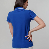 Рубашка поло женская Virma Stripes Lady, ярко-синяя