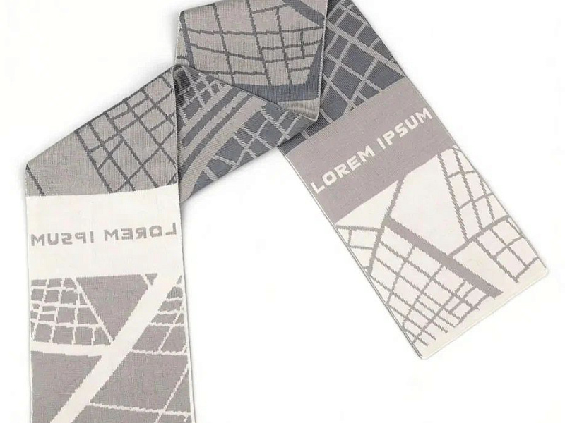 Шарф на заказ Tricksy Light, XL, полушерсть