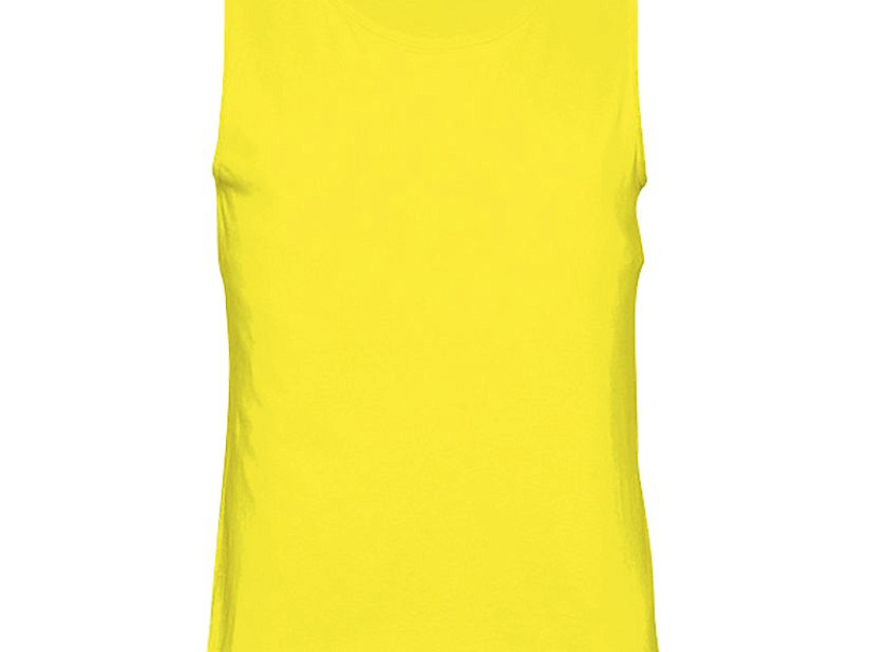 Майка мужская Justin 150, желтая (лимонная)