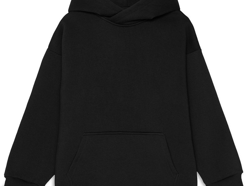 Худи детское оверсайз Junipero, черное