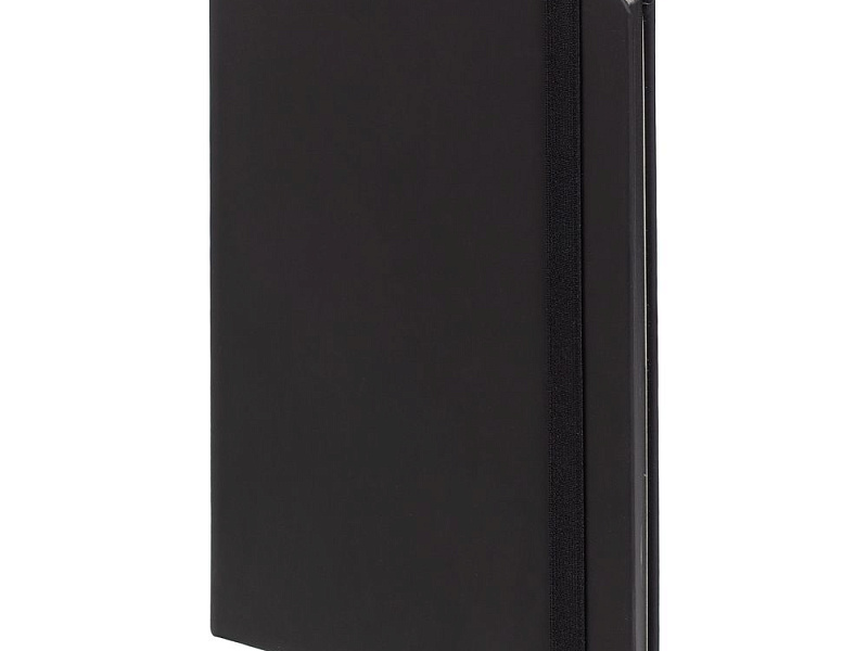 Блокнот Shall, в линейку, черный