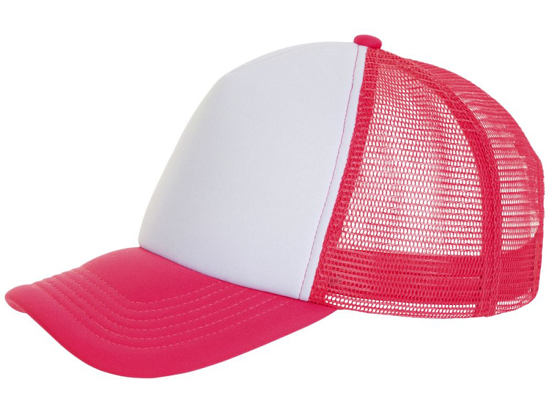 Бейсболка Bubble, розовый неон с белым