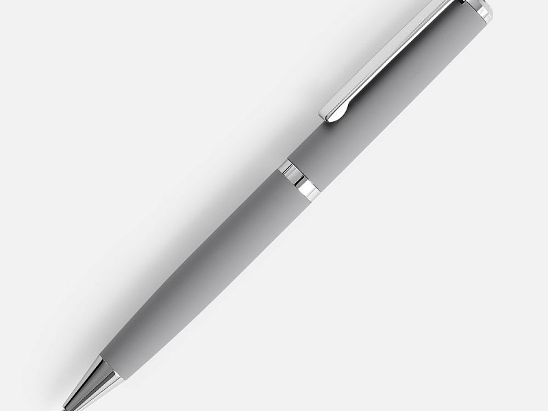 Ручка шариковая Inkish Chrome в футляре, серая