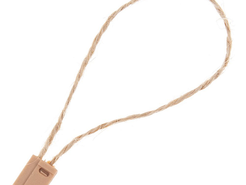 Микропломба для этикетки Tagholder, джутовая (неокрашенная)