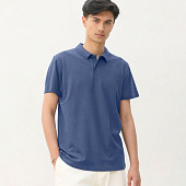 Рубашка поло унисекс Pulse, серо-бежевая