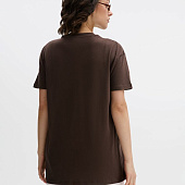 Футболка унисекс Regent 150, темно-коричневая (шоколад)