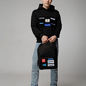 Рюкзак Patch Catcher с карманом из липучки, черный