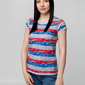 Футболка женская Rayet Lady двусторонняя, красная с синим